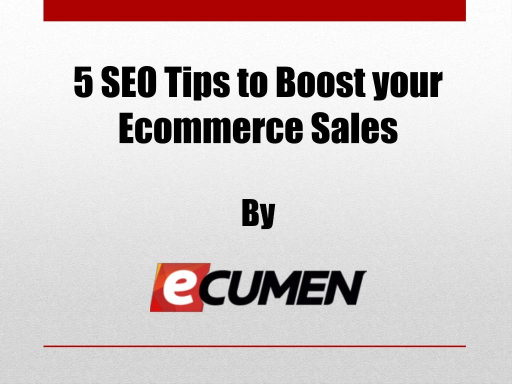 5 seo tips to boost your ecommerce sales