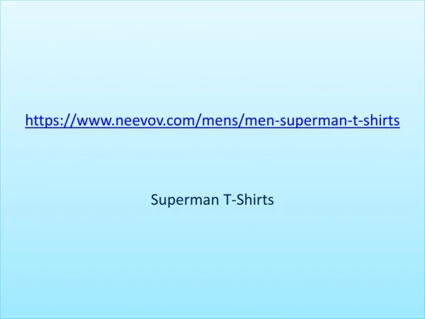 Online Superman t shirts