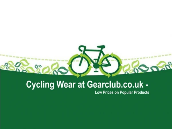 Gear Club | Custom Cycling Clothing