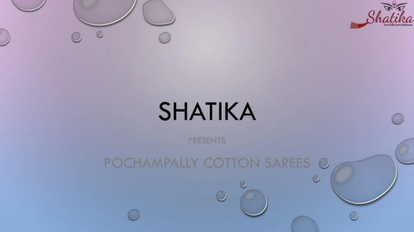 Pochampally Ikat Cotton Sarees