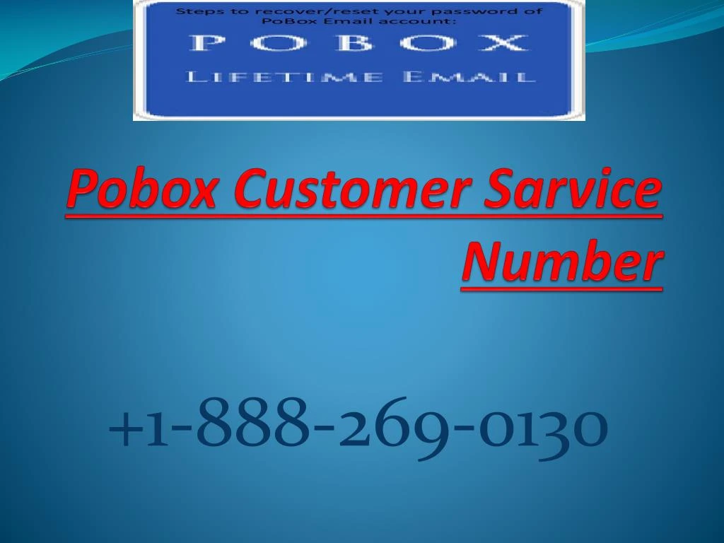 pobox customer s arvice number