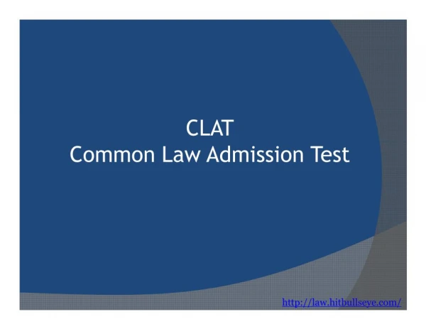 CLAT Entrance Exam Pattern and Syllabus