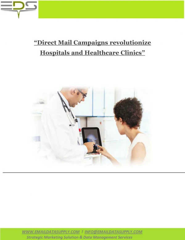 Direct Mail Campaigns for Hospitals and Healthcare Clinics