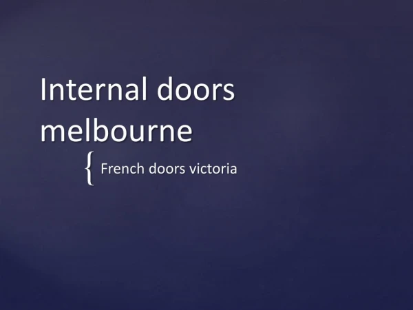 Glass internal doors Melbourne