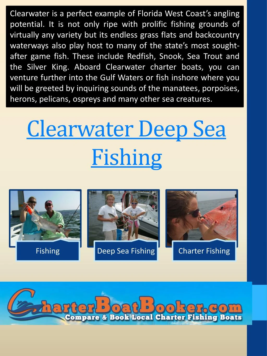 clearwater deep sea fishing
