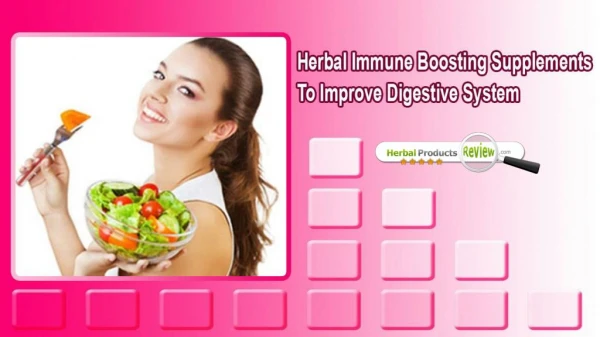 Herbal Immune Boosting Supplements To Improve Digestive System