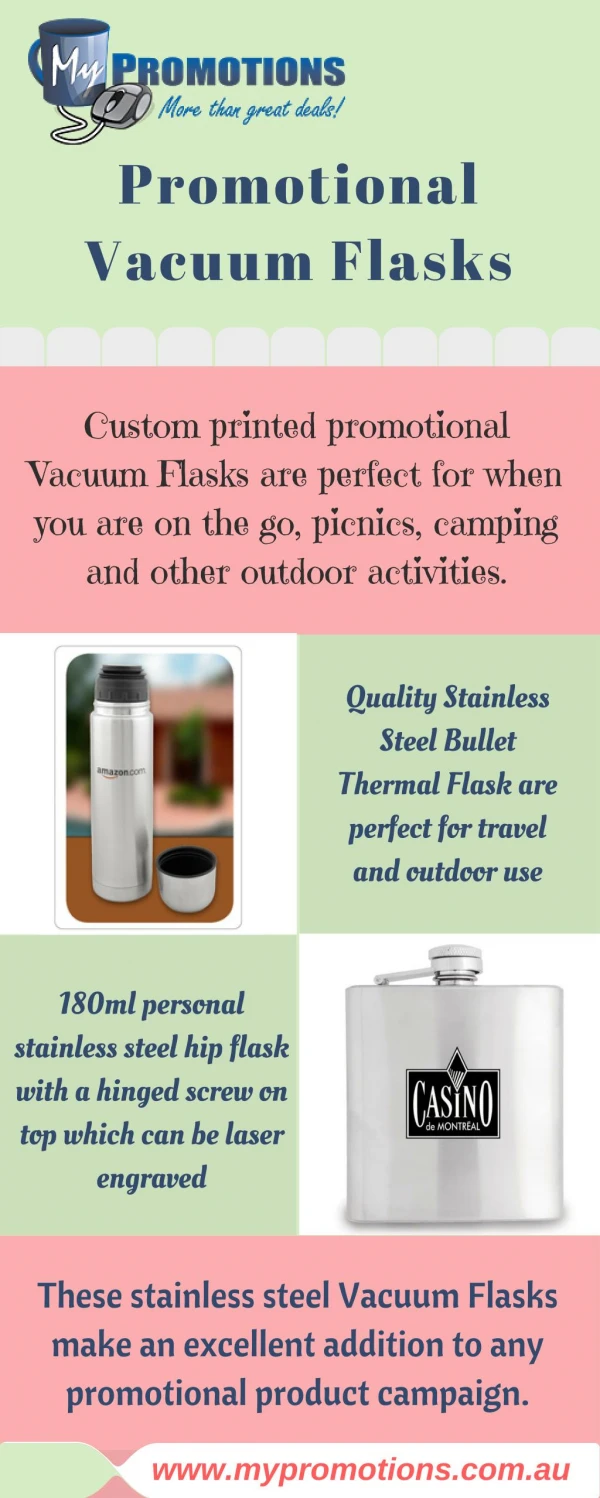 Infographic about Promotional Vacuum Flasks