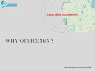 SBase office 365 solutions - slide 1