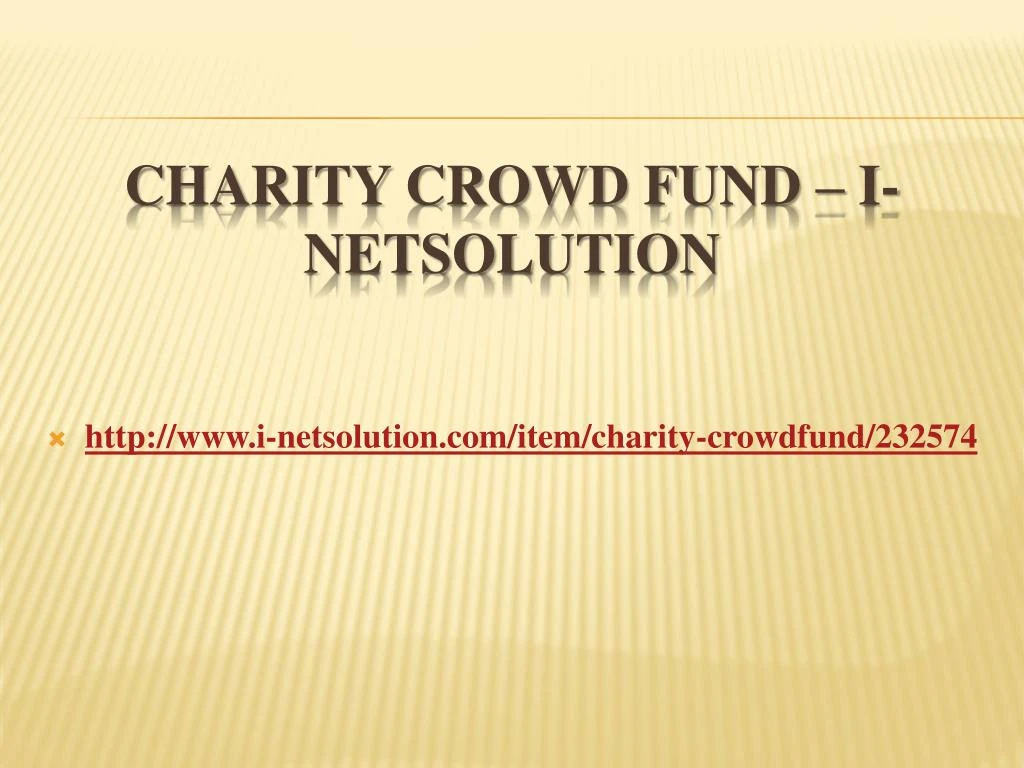 charity crowd fund i netsolution