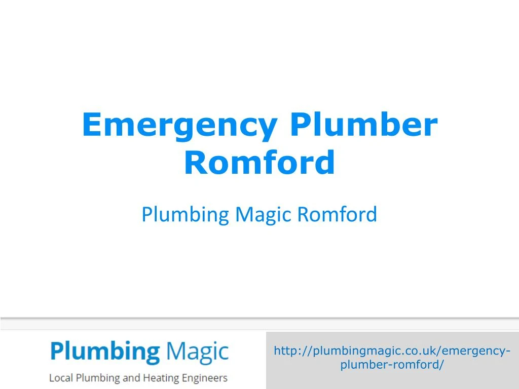 emergency plumber romford