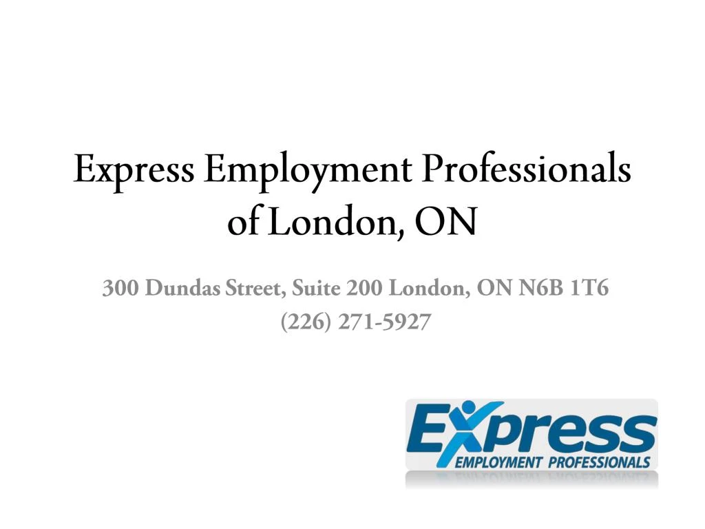 express employment professionals of london on