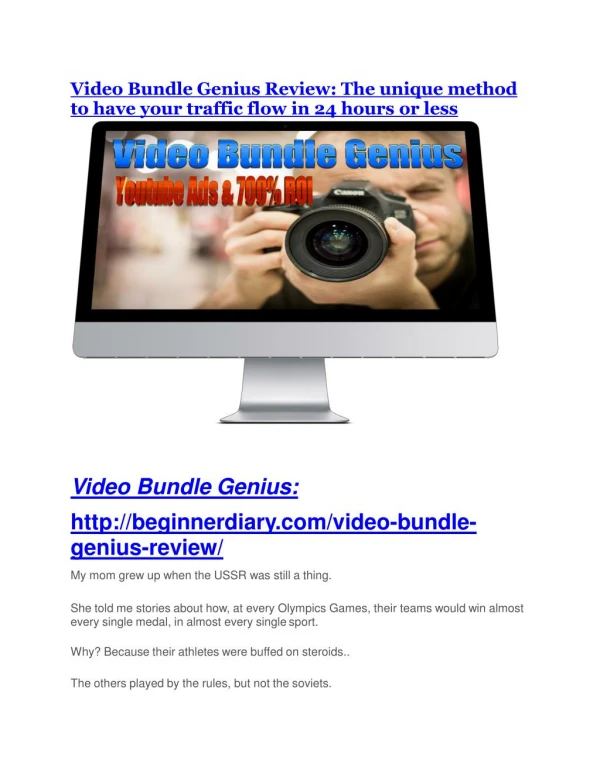 Video Bundle Genius review demo and premium bonus