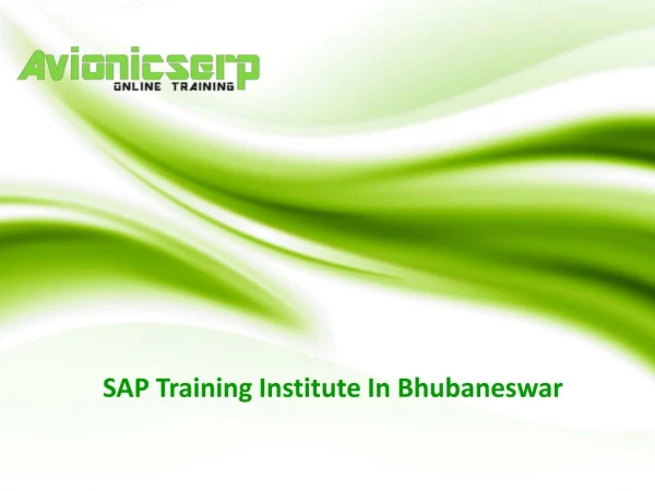 SAP training in bhubaneswar