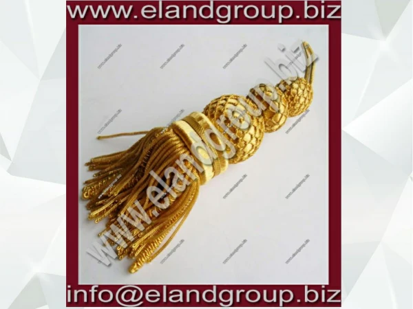 French Bullion Wire Gold Tassel