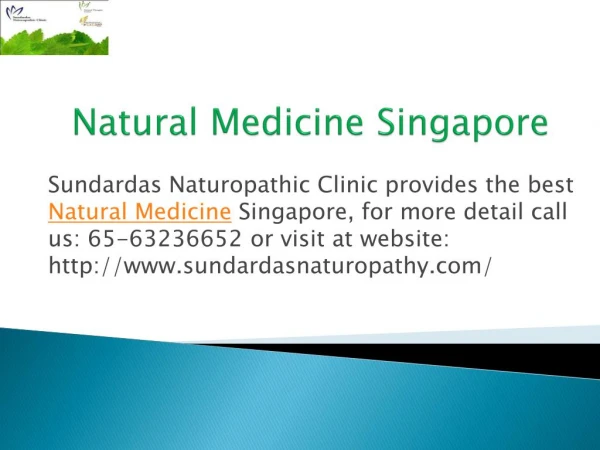 Natural Medicine Singapore