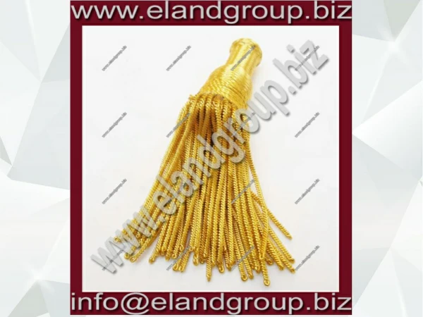 French Gold Bullion wire Tassel