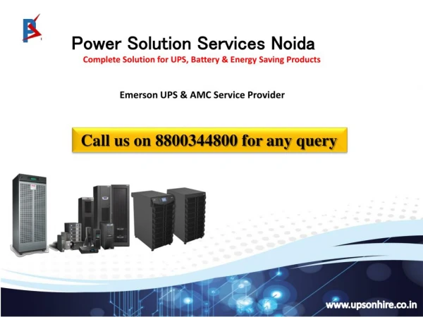 Fed up of power cuts? Install Emerson UPS in your premises Contact 8800344800