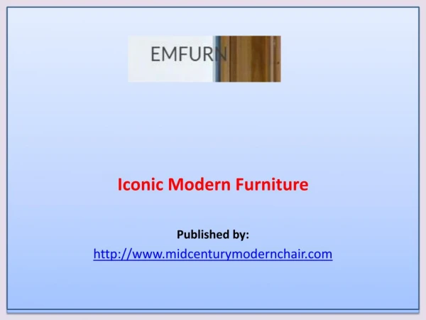 Iconic Modern Furniture