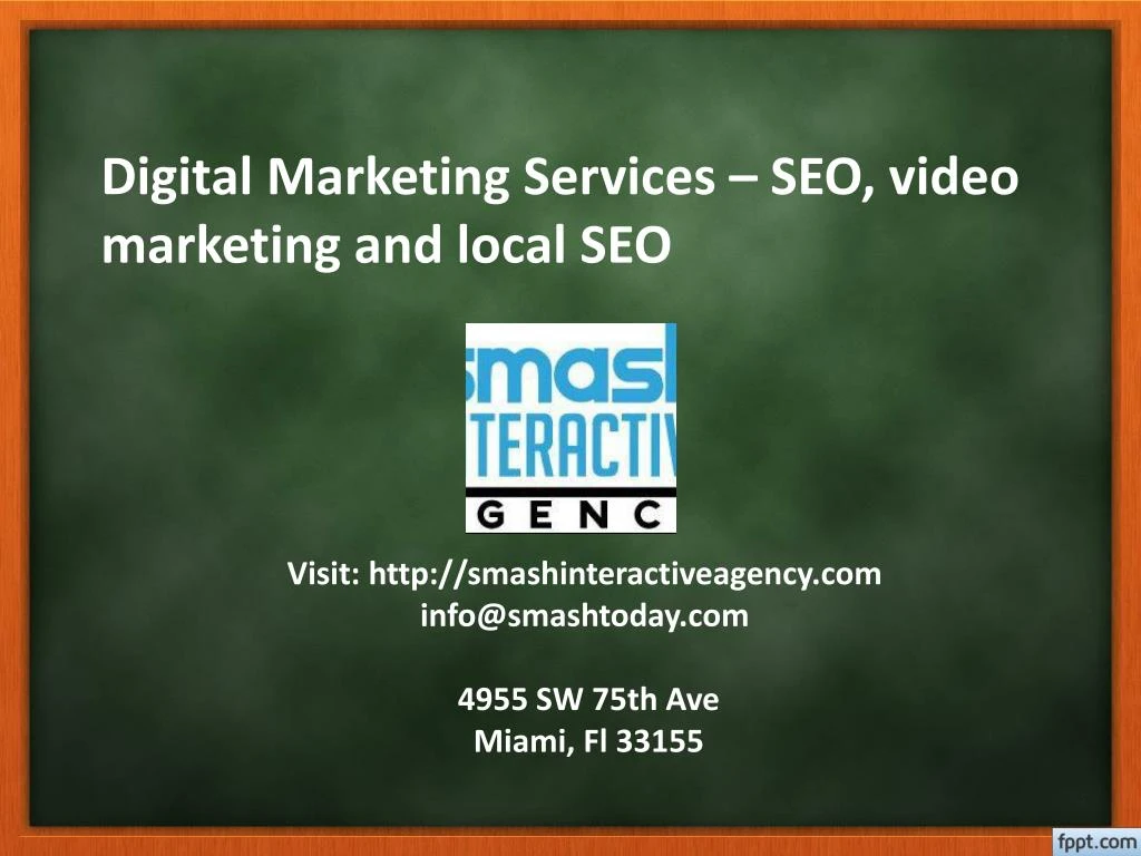 digital marketing services seo video marketing and local seo