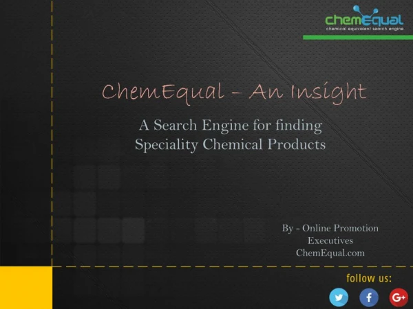 Speciality Chemical Products Suppliers - ChemEqual