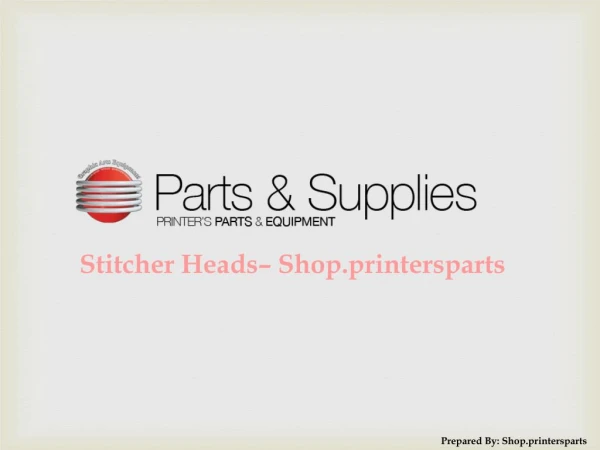 Buy Muller Martini Stitcher Heads at Shop.PrintersParts.com