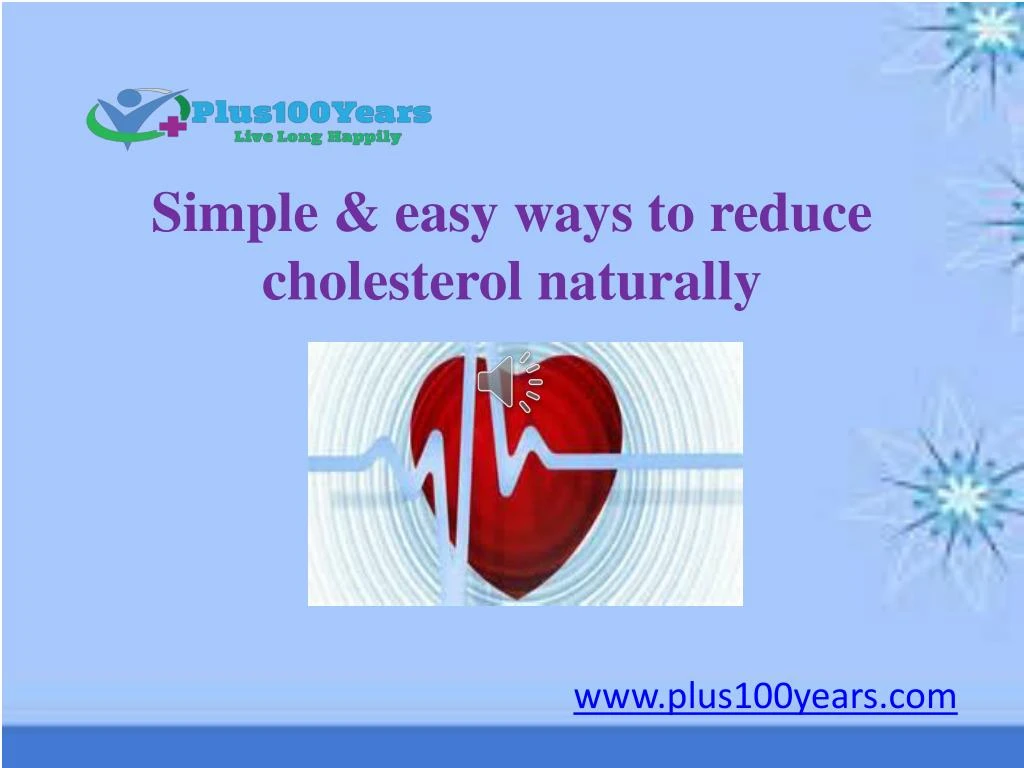 simple easy ways to reduce cholesterol naturally