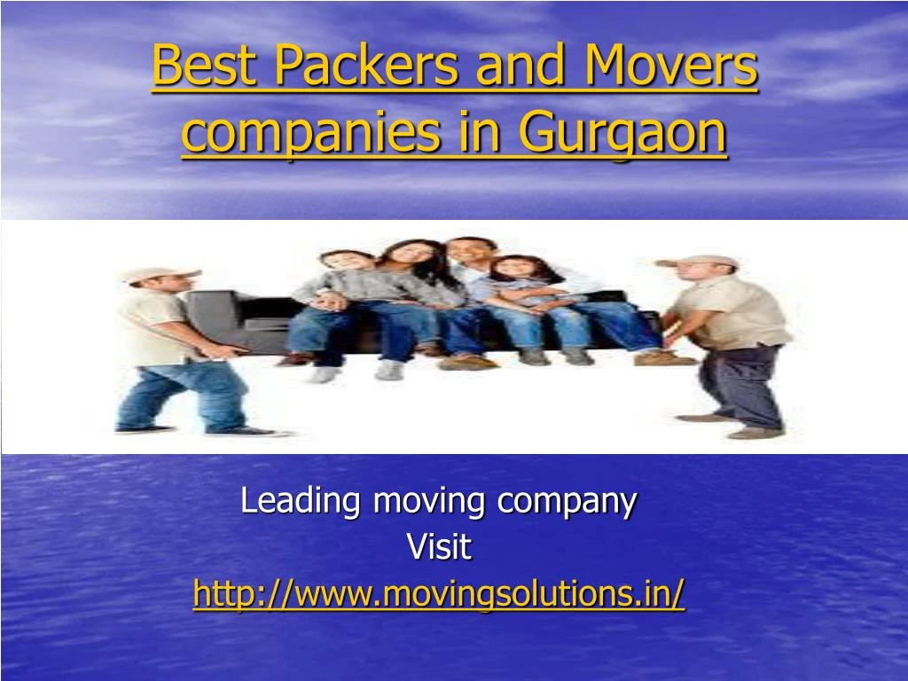 best packers and movers companies in gurgaon