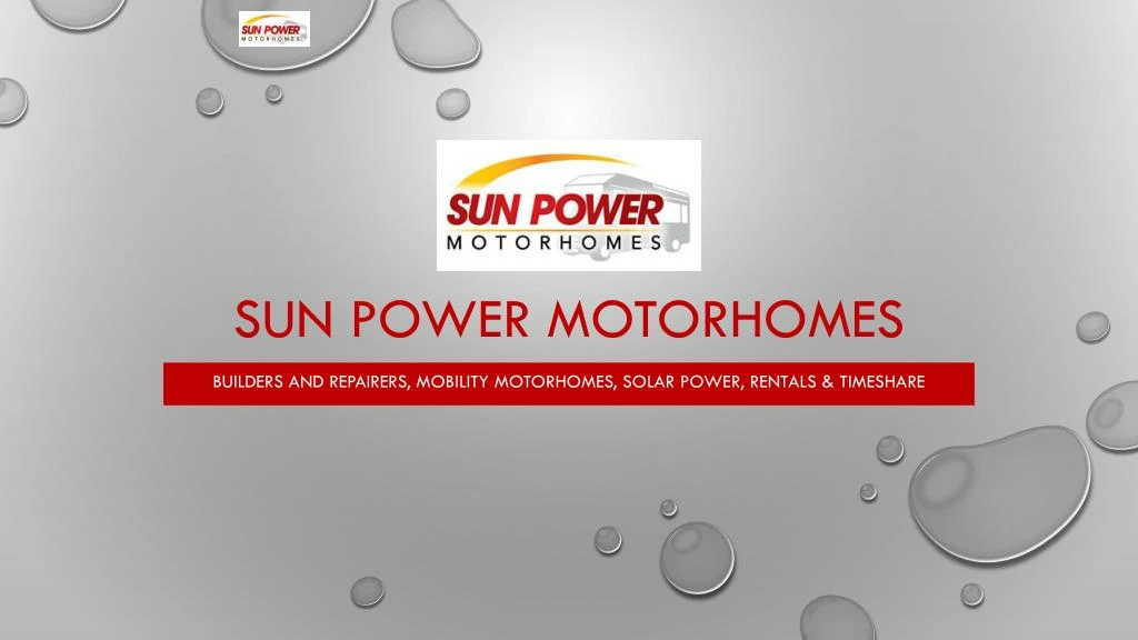 sun power motorhomes