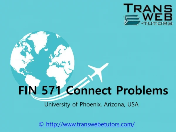 FIN 571 Connect Problems | Transweb E Tutors