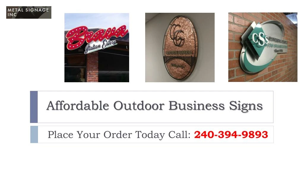 affordable outdoor business signs