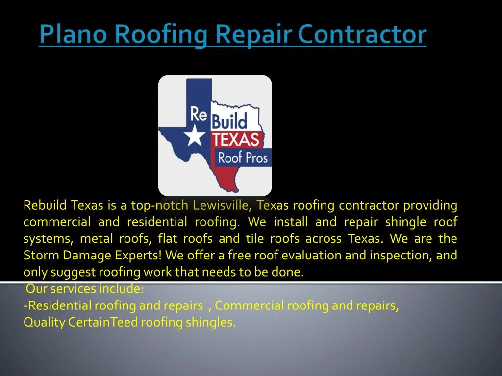 plano roofing repair contractor