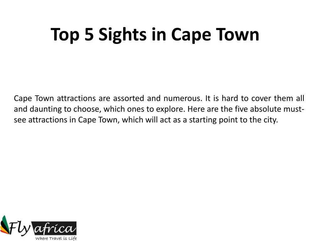 top 5 sights in cape town