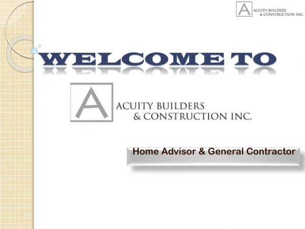 Acuity Builders and Constructions Company in Phoenix, AZ
