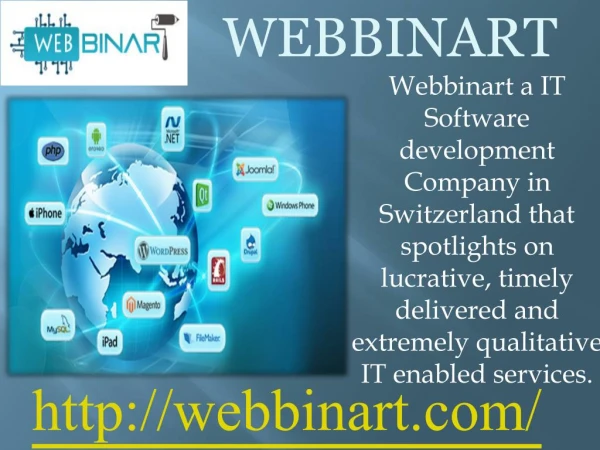 Webbinart is a application development company in Switzerland.