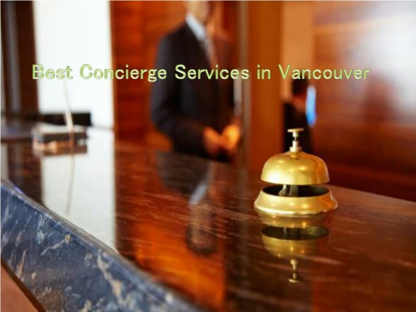 Best Concierge Services in Vancouver