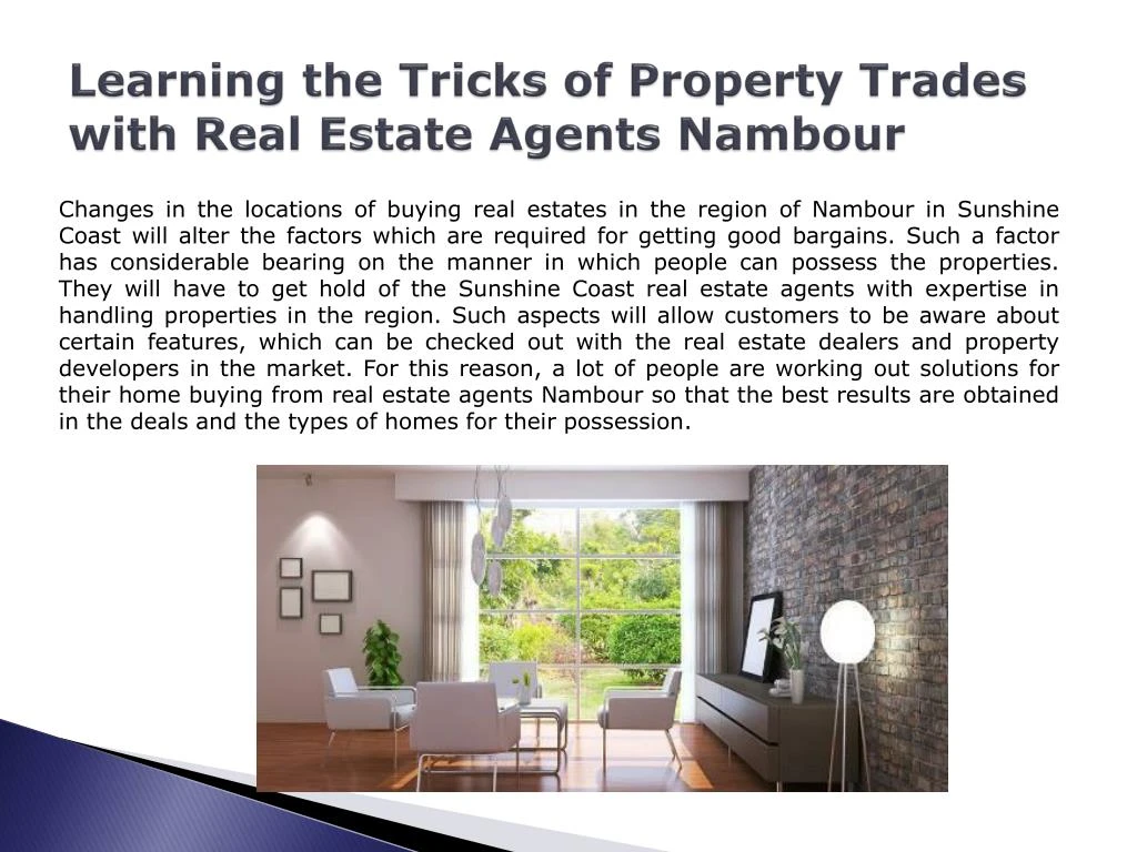 learning the tricks of property trades with real estate agents nambour