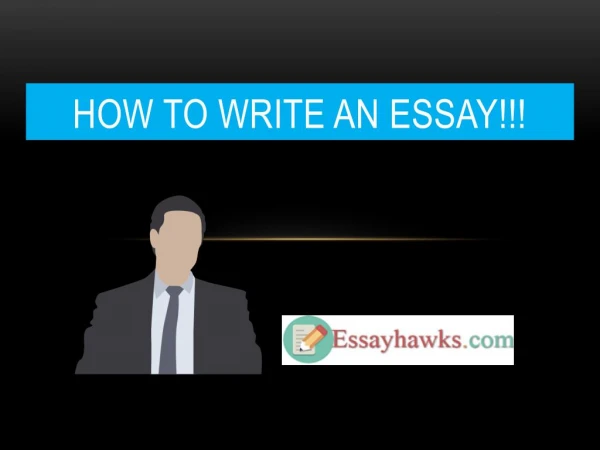 How to write an essay!!!