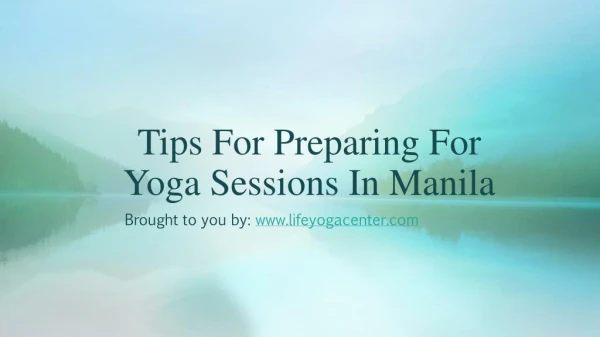 Signing up for a yoga class in Manila is something that you should consider doing if you are resident of this area. The