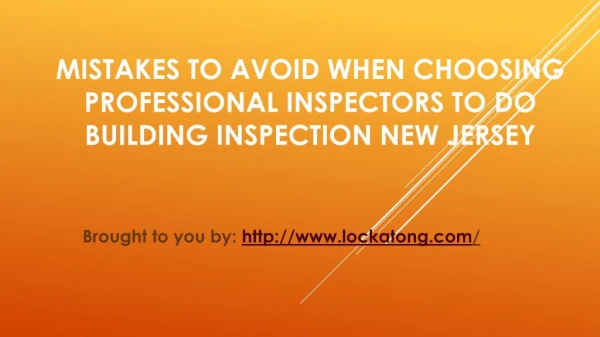 Mistakes To Avoid When Choosing Professional Inspectors To Do Building