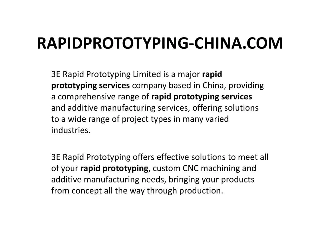 rapidprototyping china com