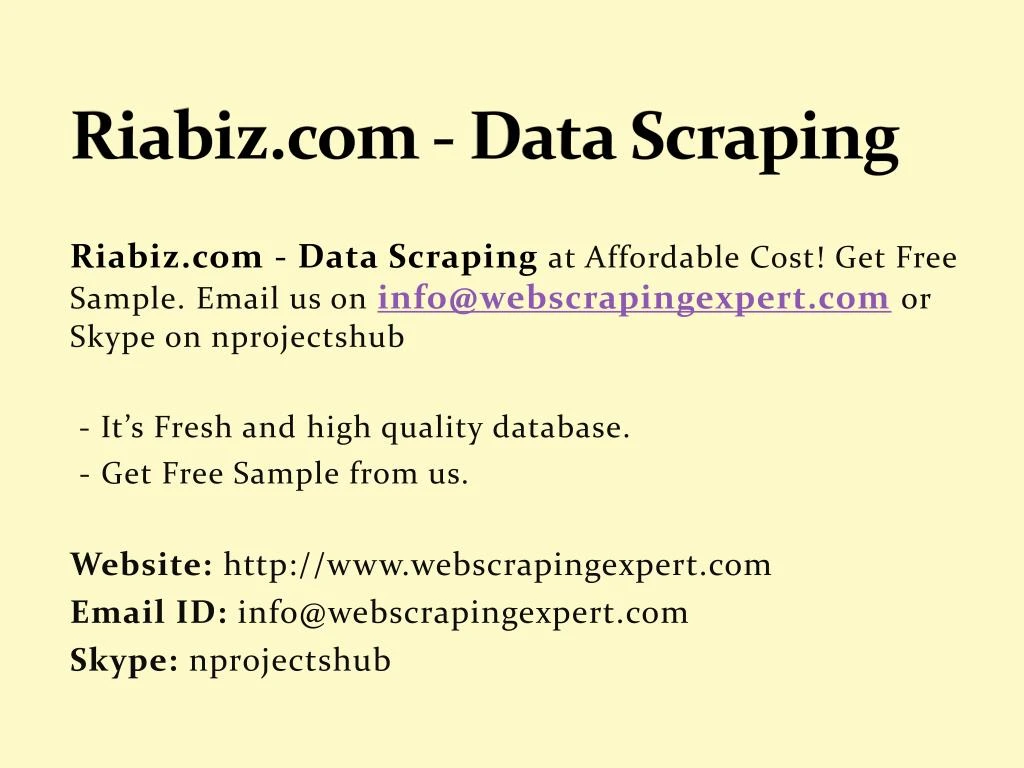 riabiz com data scraping