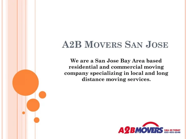Bay Area Movers - A2B Movers San Jose