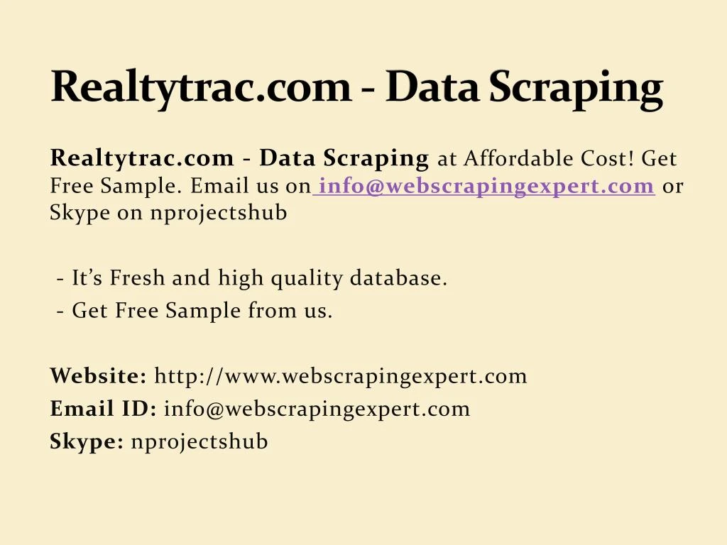 realtytrac com data scraping