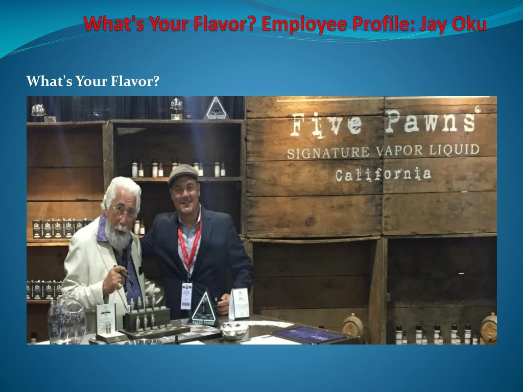 what s your flavor employee profile jay oku