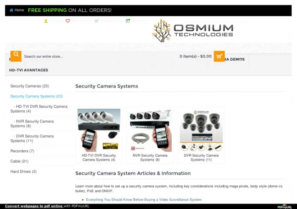 4 Security Camera System