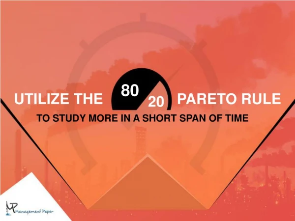 Use Shorter Time to Study More