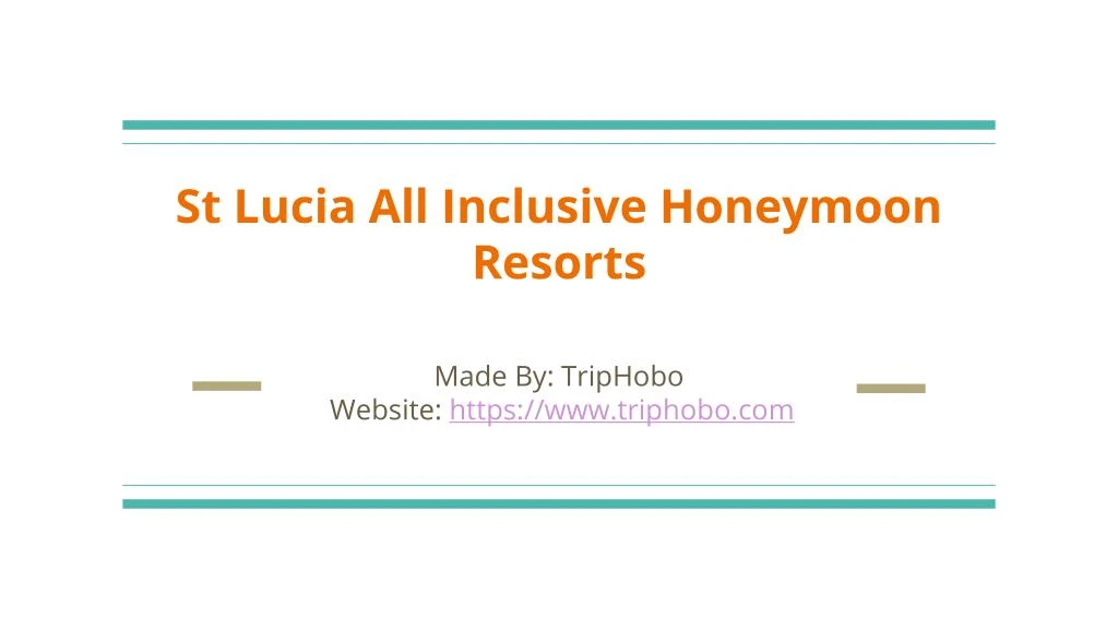 st lucia all inclusive honeymoon resorts