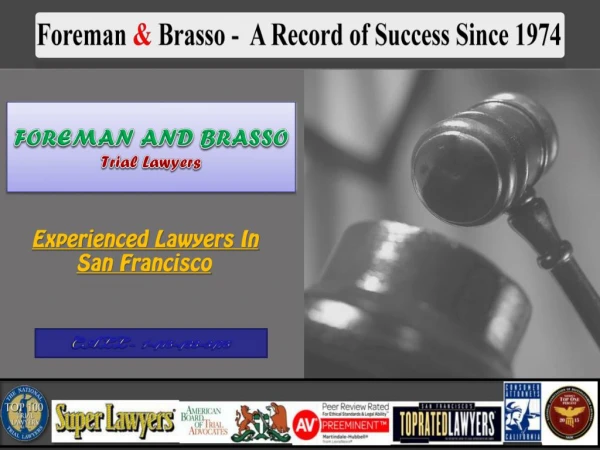 Injury Lawyers San Francisco