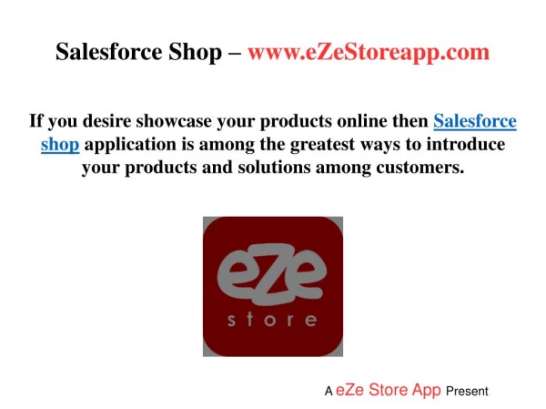 salesforce shop www ezestoreapp com