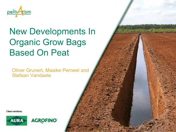 New Developments In Organic Grow Bags Based On Peat